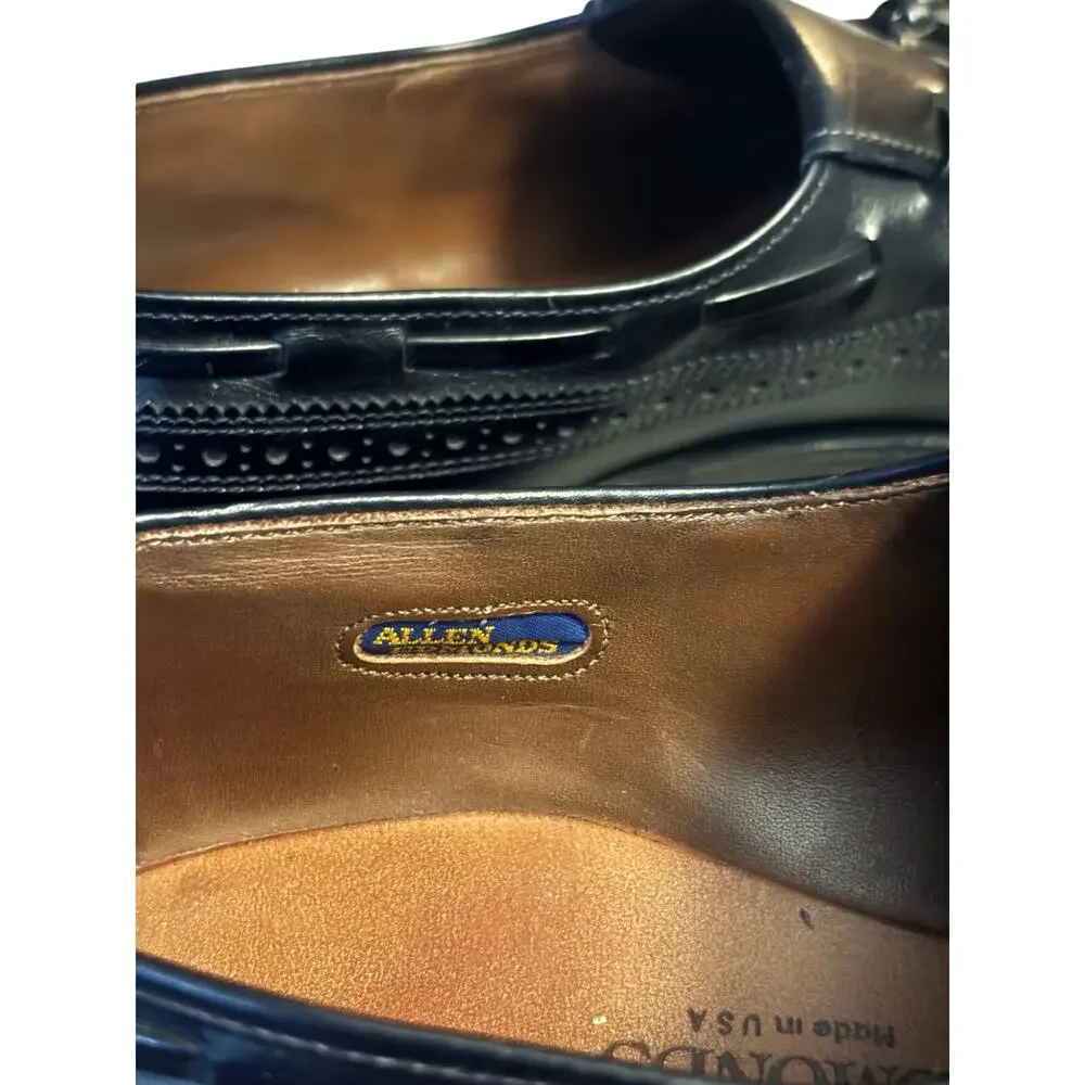 Allen Edmonds Arlington Made in USA Leather Loafers Mens Size 9 C Moc Toe